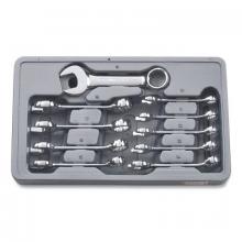 Apex Tool Group 81904 - GEARWRENCH 10 Pc. 12 Point Stubby Combination Metric Wrench Sets