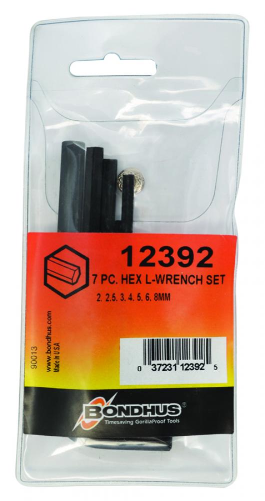 Set 7 Hex Key Set Short (2-8mm)   Pouch