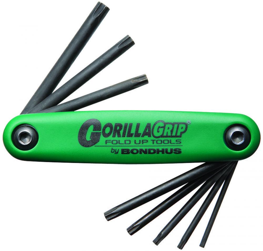 Set 8 Tamper Resistant Tip GorillaGrip Fold-up Tools TR9-TR40