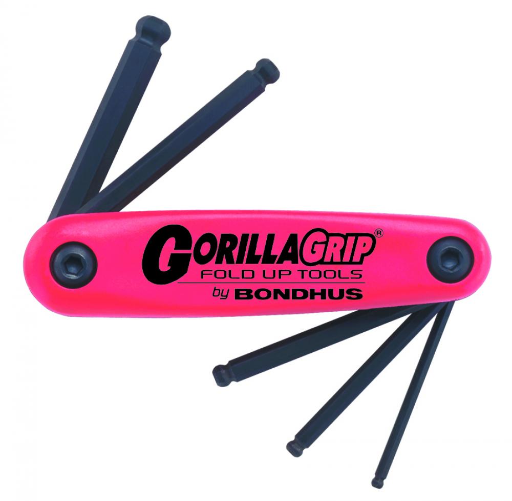 Set 5 Ball End GorillaGrip Fold-up Tools 5-10mm