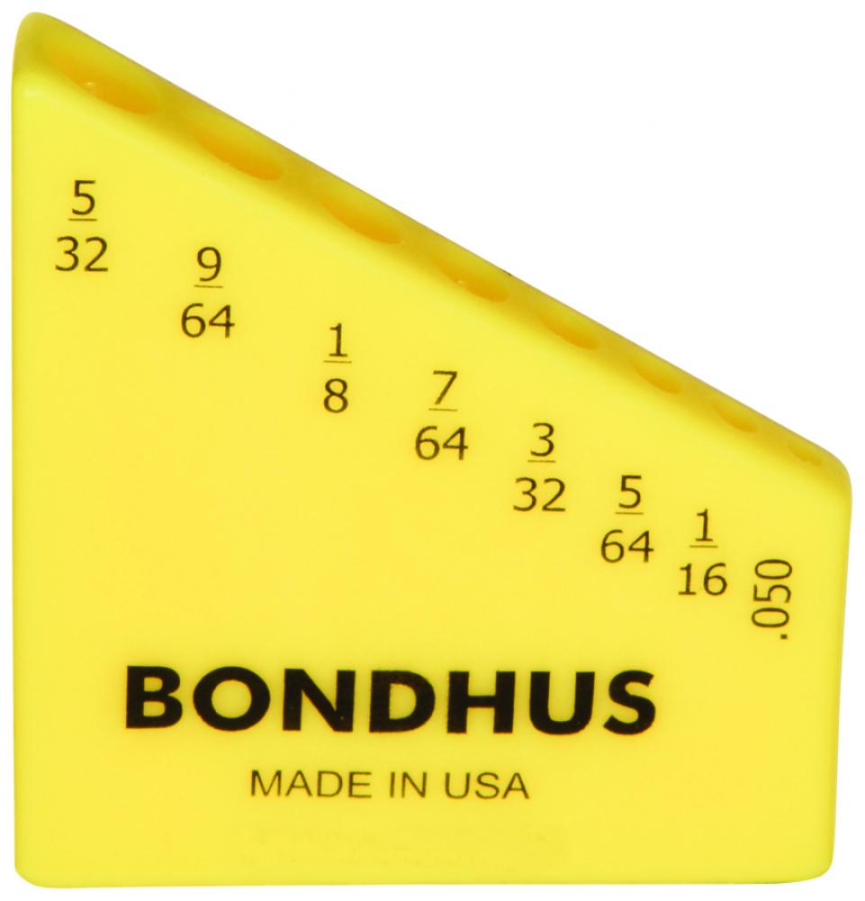Bondhex Case Holds 8 L-Wrenches .050-5/32&#34;