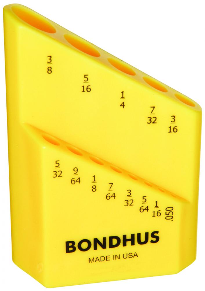 Bondhex Case Holds 13 L-Wrenches .050-3/8&#34;