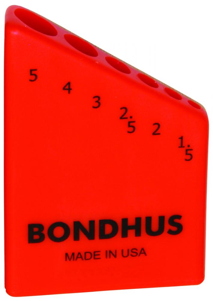 Bondhex Case Holds 6 L-Wrenches 1.5-5mm