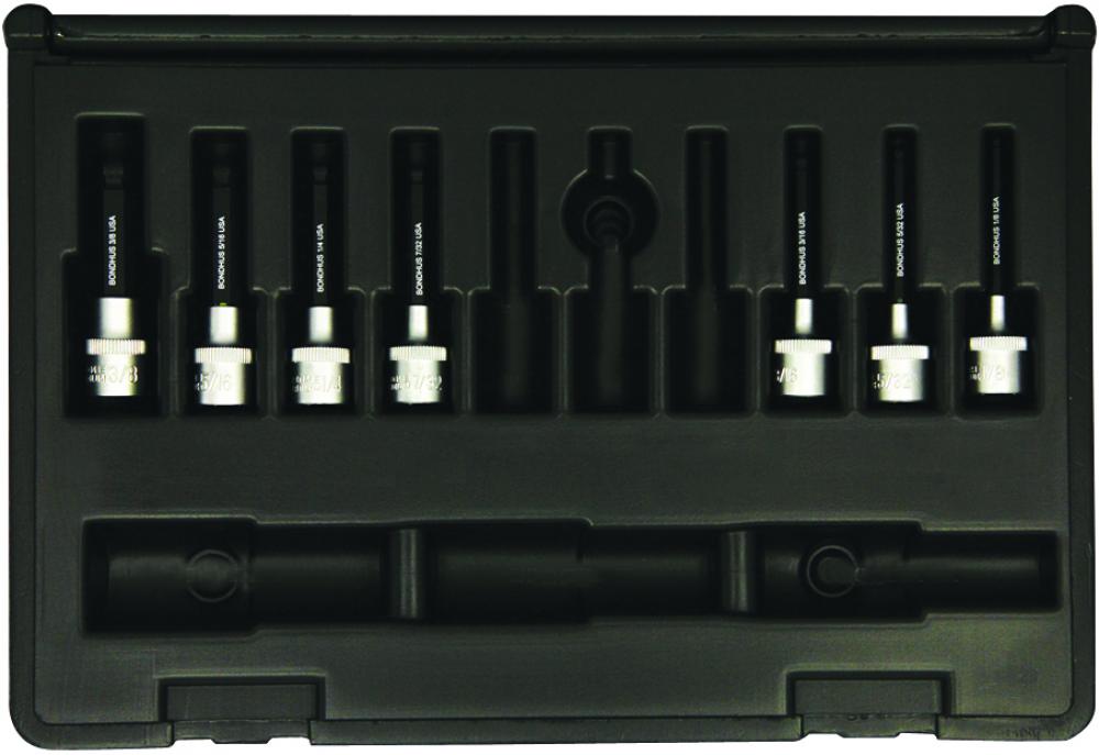 Set 7 ProHold Ball Bits 2&#34; (1/8-3/8&#34;) w/Sockets in Molded Black Case