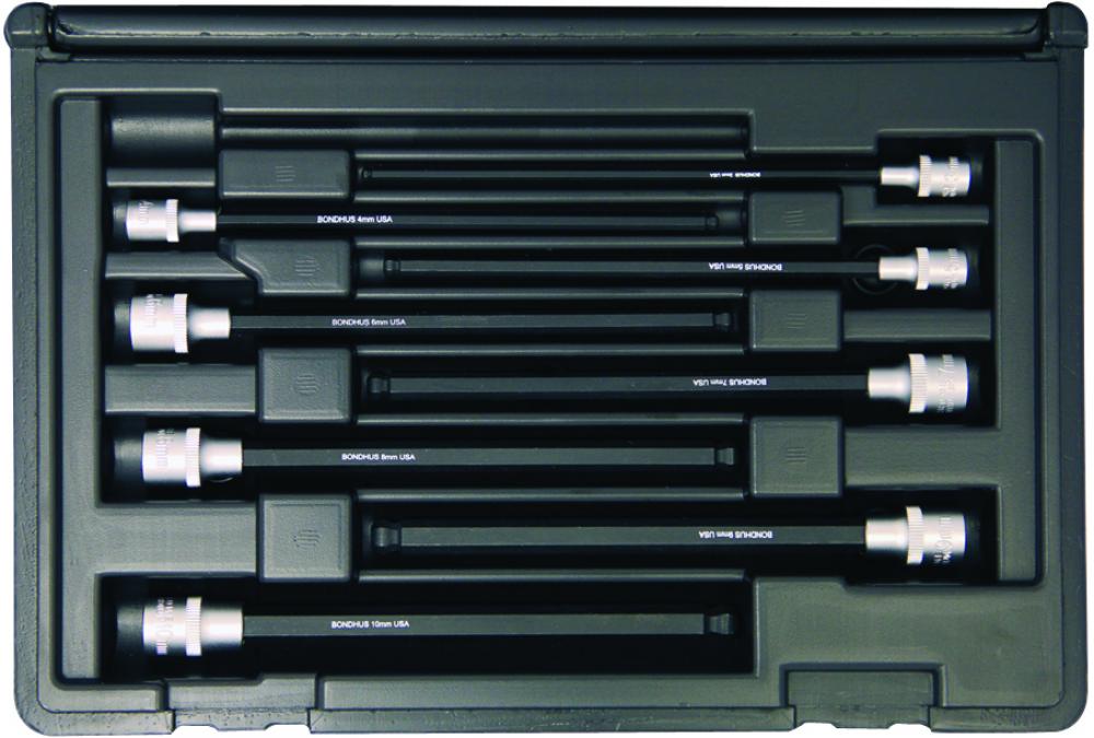 Set 8 ProHold Ball Bits 6&#34; (3-10mm) w/Sockets in Molded Black Case