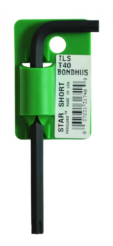 T40 TorxÂ® L-wrench - Short Arm - Tagged & Barcoded