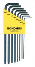 Bondhus 10932 - Set 8 Ball End L-wrenches .050-5/32"