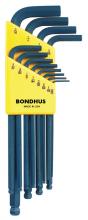 Bondhus 10936 - Set 12 Ball End L-wrenches .050-5/16"