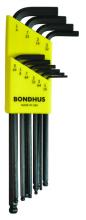 Bondhus 10938 - Set 10 Ball End L-wrenches 1/16-1/4"