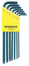 Bondhus 10945 - Set 7 Ball End L-wrenches 5/64-3/16"