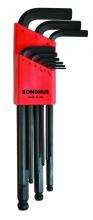 Bondhus 10999 - Set 9 Ball End L-wrenches 1.5-10mm