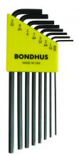 Bondhus 12132 - Set 8 Hex L-wrenches .050-5/32" - Long
