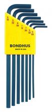 Bondhus 12145 - Set 7 Hex L-wrenches 5/64-3/16" - Long