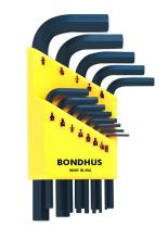 Bondhus 12237 - Set 13 Hex L-wrenches .050-3/8" - Short