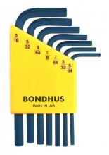 Bondhus 12245 - Set 7 Hex L-wrenches 5/64-3/16" - Short