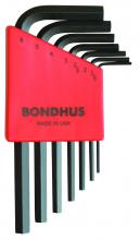 Bondhus 12292 - Set 7 Hex L-wrenches 1.5-6mm - Short