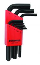 Bondhus 12299 - Set 9 Hex L-wrenches 1.5-10mm - Short