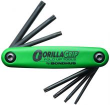 Bondhus 12636 - Set 7 Tamper Resistant Tip GorillaGrip Fold-up Tools TR7-TR25