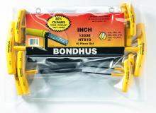 Bondhus 13338 - Set 10 Graduated Length Hex T-Handles 3/32-3/8"