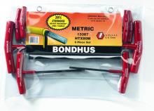 Bondhus 13387 - Set 8 Graduated Length Hex T-Handles 2-10mm
