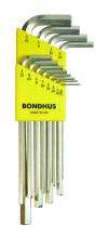 Bondhus 16136 - Set 12 BriteGuard Plated Hex L-wrenches .050-5/16" - Long