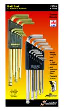 Bondhus 20399 - GoldGuard/BriteGuard Plated Ball End L-Wrench Double Pack 16937 (.050-3/8) & 38099 (1.5-10mm)