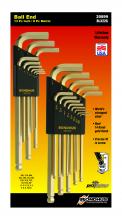 Bondhus 20899 - Inch/Metric GoldGuard Plated Ball EndL-wrench Double Pack  37937 (.050-3/8) & 38099 (1.5-10mm)