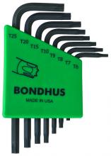 Bondhus 31732 - Set 8 TorxÂ® L-wrenches - Short Arm Style - T6-T25