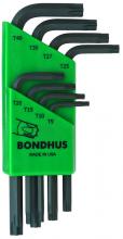 Bondhus 31734 - Set 8 TorxÂ® L-wrenches - Short Arm Style - T9-T40