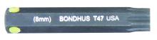 Bondhus 32047 - T47 ProHold TorxÂ® Bit 2" 8mm stock size