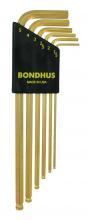 Bondhus 38046 - Set 6 GoldGuard Plated Ball End L-wrenches 1.5-5mm