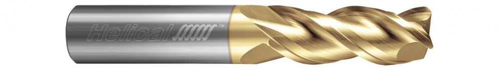 H40ALV-LX-30375-R.015 End Mills for Aluminum - 3 Flute - Corner Radius - 40° Helix - Variable Pitch