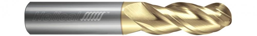 H40ALV-SR-30125-BN End Mills for Aluminum - 3 Flute - Ball - 40° Helix - Variable Pitch