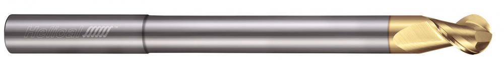 H45AL-RN-R-20375-BN End Mills for Aluminum - 2 Flute - Ball - 45° Helix - Reduced Neck