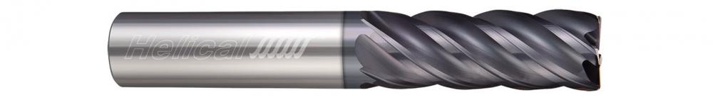 HEV-L-50750-R.030 End Mills for Steels - 5 Flute - Corner Radius - Variable Pitch