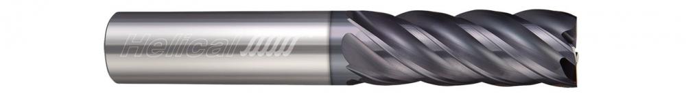 HEV-S-50250 End Mills for Steels - 5 Flute - Square - Variable Pitch
