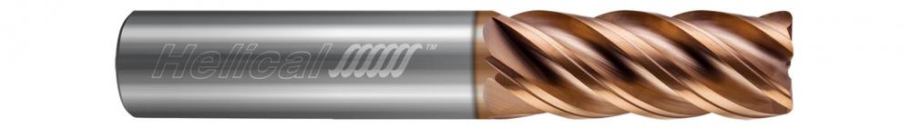HEV-R-50125-R.015 End Mills for Stainless & High Temp - 5 Flute - Corner Radius - Variable Pitch
