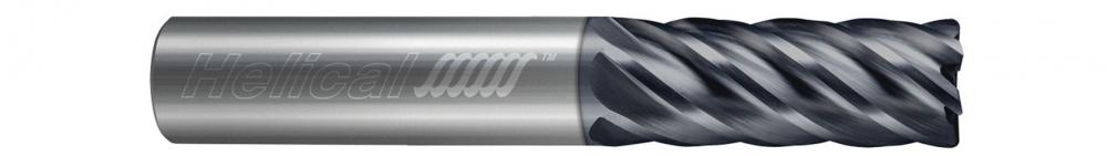 HEV-S-60500-R.010 End Mills for Steels - 6 Flute - Corner Radius - Variable Pitch