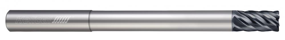 HEV-RN-M-60500-R.030 End Mills for Steels - 6 Flute - Corner Radius - Variable Pitch - Reduced Neck