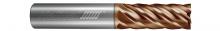 Helical Solutions 59907 - HEV-M-60375 End Mills for Stainless & High Temp - 6 Flute - Square - Variable Pitch