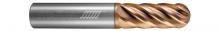Helical Solutions 81933 - HEV-R-60500-BN End Mills for Stainless & High Temp - 6 Flute - Ball - Variable Pitch
