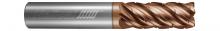 Helical Solutions 83092 - HEV-C-S-50187-R.010 End Mills for Stainless & High Temp - 5 Flute - Corner Radius - Chipbreaker Roug