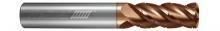Helical Solutions 84481 - HEVF-C-025-40500 High Feed End Mills - Combination Feed & HEM - 4 Flute - Chipbreaker Rougher - Vari