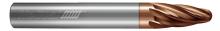 Helical Solutions 86321 - HMAF-FE-60375-04-OVL End Mills for Stainless & High Temp - Multi-Axis Finishers - 6 Flute - Oval For