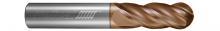 Helical Solutions 83285 - HSV-M-40250-BN End Mills for Stainless & High Temp - 4 Flute - Ball - Variable Pitch