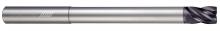 Helical Solutions 81685 - HSV-RN-ML-40125-R.010 End Mills for Steels - 4 Flute - Corner Radius - Variable Pitch - Reduced Neck