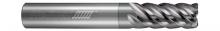 Helical Solutions 84143 - HVAL-026-50375-R.010 End Mills for Aluminum - 5 Flute - Corner Radius - Variable Pitch - For High Ef