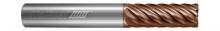 Helical Solutions 86240 - HVNI-040-80375-R.010 End Mills for Nickel Alloys - 8 Flute - Corner Radius - Variable Pitch - For Hi