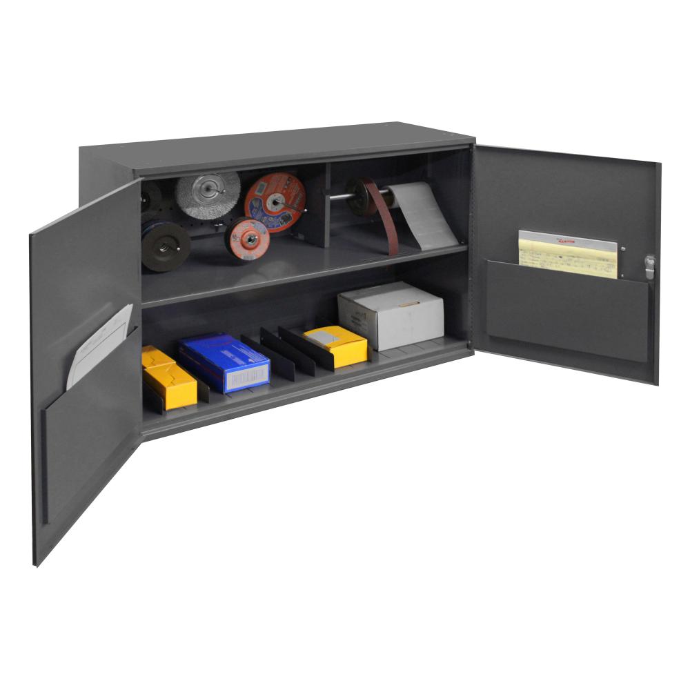 Wall Mounted Storage Cabinet, 2 Shelves