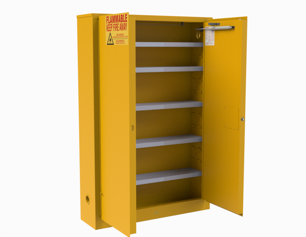 Flammable Storage, 30 Gallon, Self Close